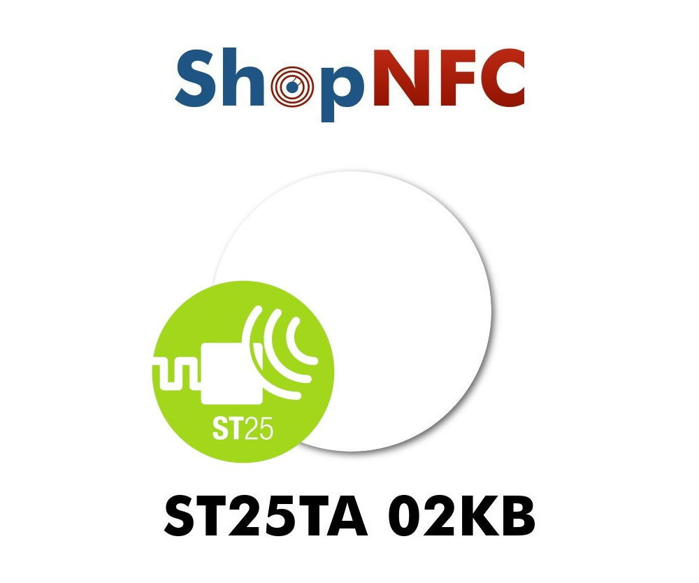 NFC Aufkleber ST25TA02KB Rund ø29mm