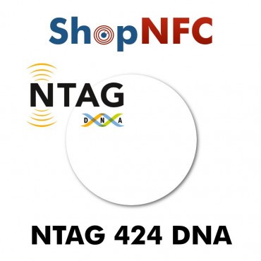 Tags NFC adhésifs NTAG424 DNA 29mm