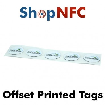 Custom Printed NFC Stickers for Metals - Offset