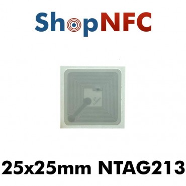 Confidex Links - Tags NFC adhésifs NTAG213 IP68 25x25mm