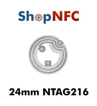 Etiqueta NFC NTAG216 24mm adhesiva