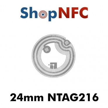 Tag NFC NTAG216 24mm adesivi