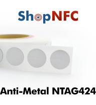 Etiqueta NFC antimetal NTAG424 DNA 29mm adhesiva