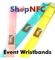 Disposable NFC Wristbands NTAG21x - Slim - Customizable