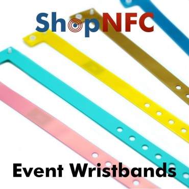 Disposable NFC Wristbands NTAG21x - Slim - Customizable