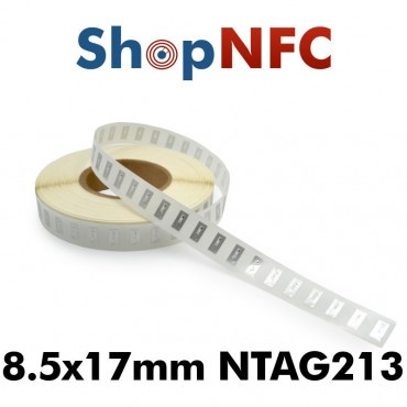 Tags NFC NTAG213 8,5x17mm adhésifs