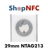 NFC Wet Inlay IP67 NTAG213 ø29mm