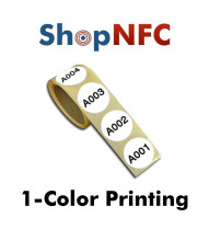 Etiqueta NFC NTAG213 IP67 29mm en papel adhesiva