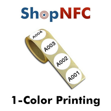 Tag NFC schermati NTAG216 rotondi adesivi 29mm