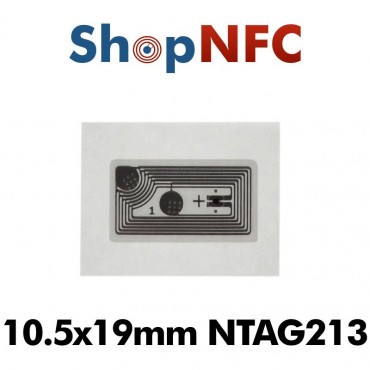 Tag NFC NTAG213 10,5x19mm adesivi