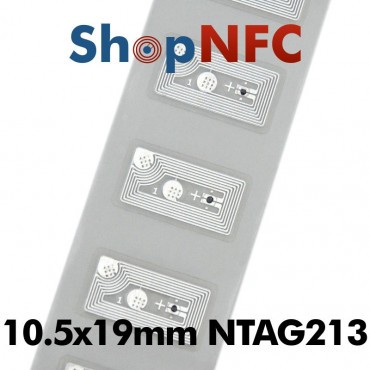 Etiqueta NFC NTAG213 10,5x19mm adhesiva