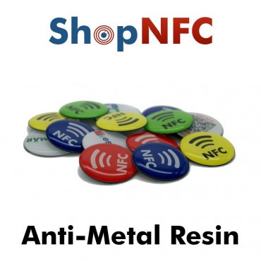 Tags NFC anti-métal résinés adhésifs