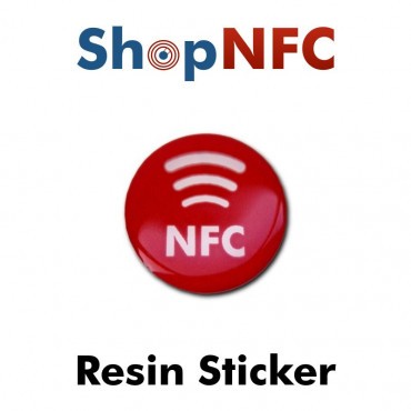 Tags NFC résinés 29mm adhésifs