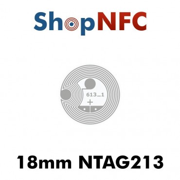 Etiqueta NFC NTAG213 18mm adhesiva
