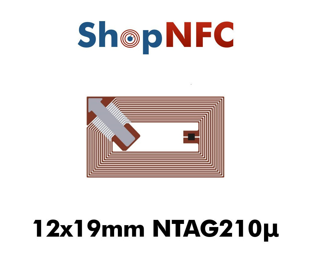 Tag NFC NTAG210μ 12x19mm adesivi