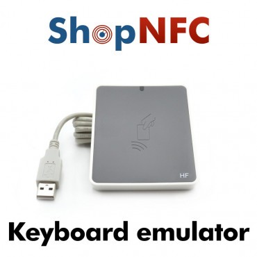 uTrust 3721F HF - Lector NFC Multi-ISO emulador de teclado