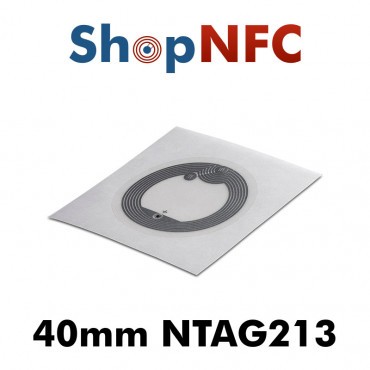 NFC Stickers NTAG213 Round ø40mm IP67 in clear PET