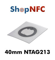 Tags NFC NTAG213 IP67 40mm adhésifs