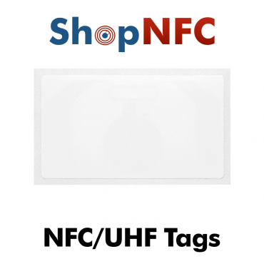 Etiquettes Blanches Double Fréquence NFC/UHF EM4423 80x44,8mm