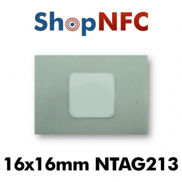 Etiqueta NFC NTAG213 16x16mm adhesiva