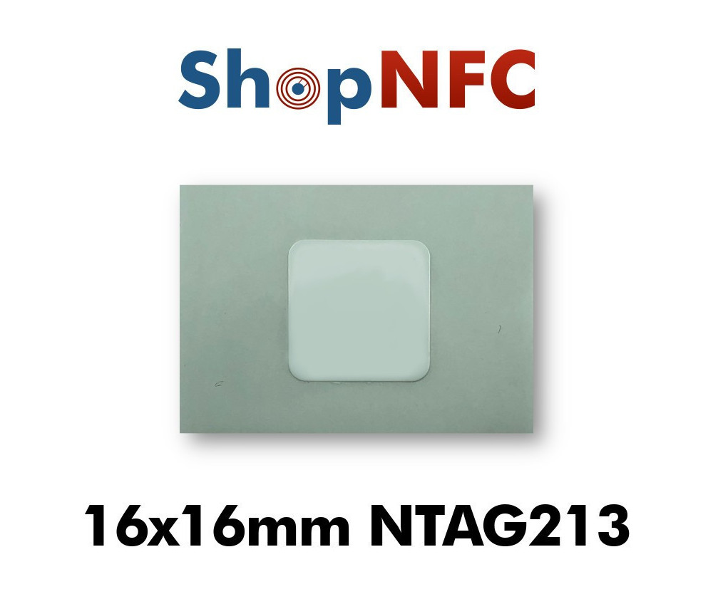 Tag NFC NTAG213 16x16mm adesivi