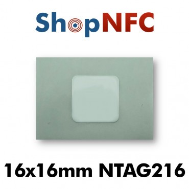 Etiqueta NFC NTAG216 16x16mm adhesiva
