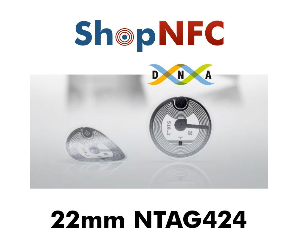NFC Klebetags NTAG424 DNA 22mm