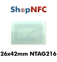 Etiqueta NFC NTAG216 26,5x42mm adhesiva