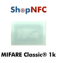 Etiqueta NFC NXP MIFARE Classic® 1k 26,5x42mm adhesiva