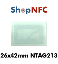 Etiqueta NFC NTAG213 26,5x42mm adhesiva