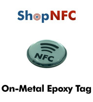 Goldene/silberne Epoxy-NFC-Tags für Metall – Personalisiert