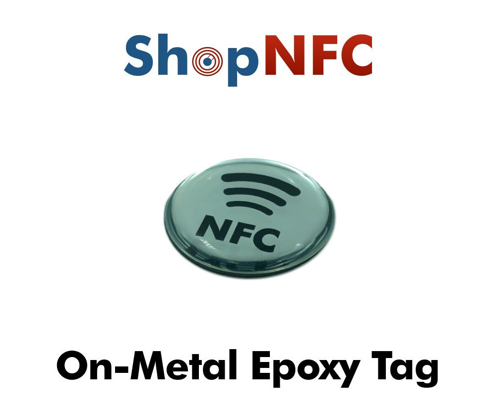 Goldene/silberne Epoxy-NFC-Tags für Metall – Personalisiert