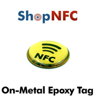 Etiquetas NFC de resina brillantes or/plata - Personalizadas - Shop NFC