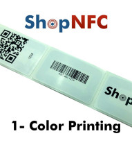 White NFC Stickers ICODE SLIX 49x81mm