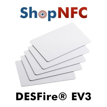 Cartes NFC en PVC NXP MIFARE® DESFire® EV3