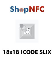 Etiqueta NFC ICODE SLIX 18x18mm adhesiva