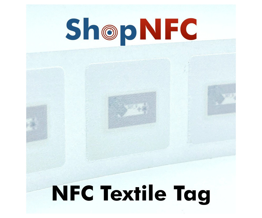 NFC Satin Tag NTAG213 30x30mm for textile surfaces