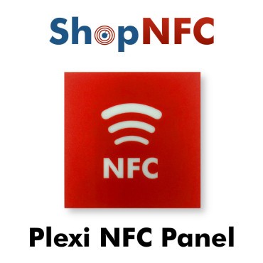 Panel NFC adhesivo en plexiglás - Personalizable