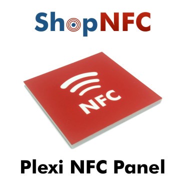 Panel NFC adhesivo en plexiglás - Personalizable