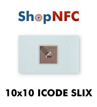 Etiqueta NFC ICODE SLIX 10x10mm adhesiva