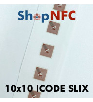 Etiqueta NFC ICODE SLIX 10x10mm adhesiva