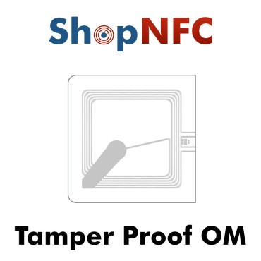 Tag NFC schermati tamper proof NTAG213 45x45mm