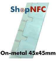 Etiqueta NFC antimetal tamper proof NTAG213 45x45mm