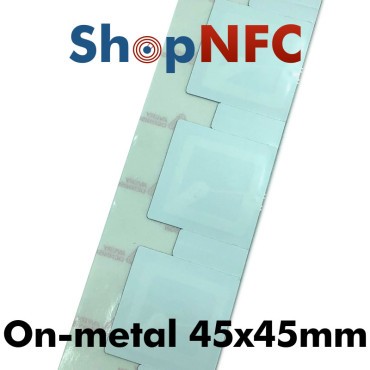 Tamper Proof On-metal NFC Tags NTAG213 45x45mm