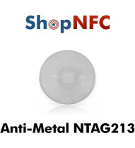 Etiqueta NFC antimetal NTAG213 redonda adhesiva 38mm