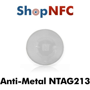 NFC Anti-Métal NTAG213 ronds adhésifs 38mm