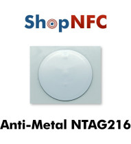 Etiqueta NFC antimetal NTAG216 redonda adhesiva 29mm