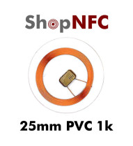 Tag NFC 1k 25mm in PVC trasparenti