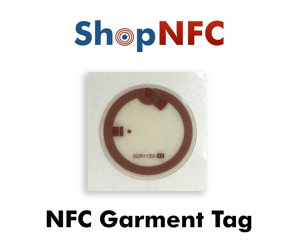 NFC Garment Tags NTAG424 DNA in flexible PET 25mm