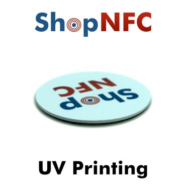 Tags NFC anti-métal NTAG213 30mm adhésifs en PVC